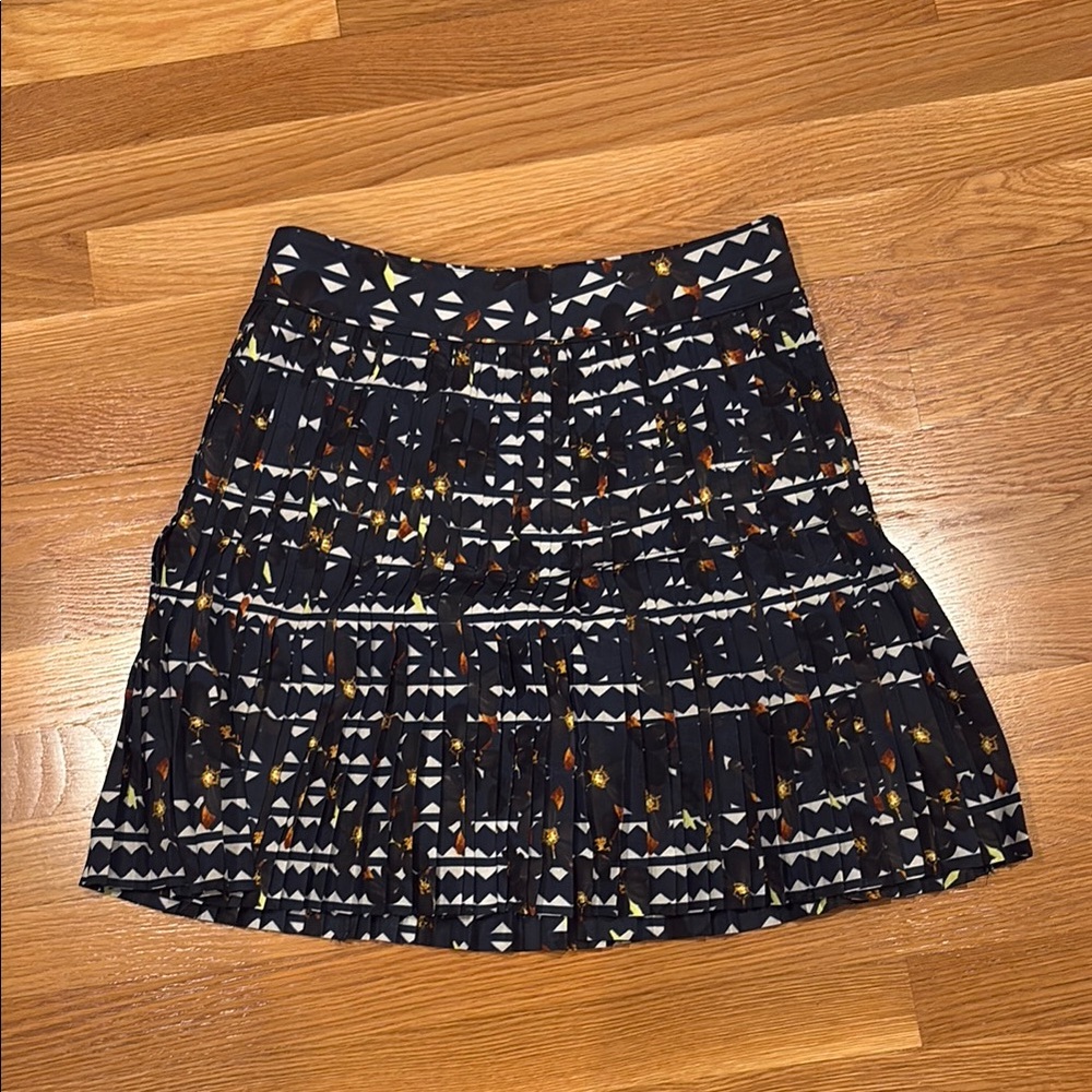 J Crew Patterned Navy Skirt